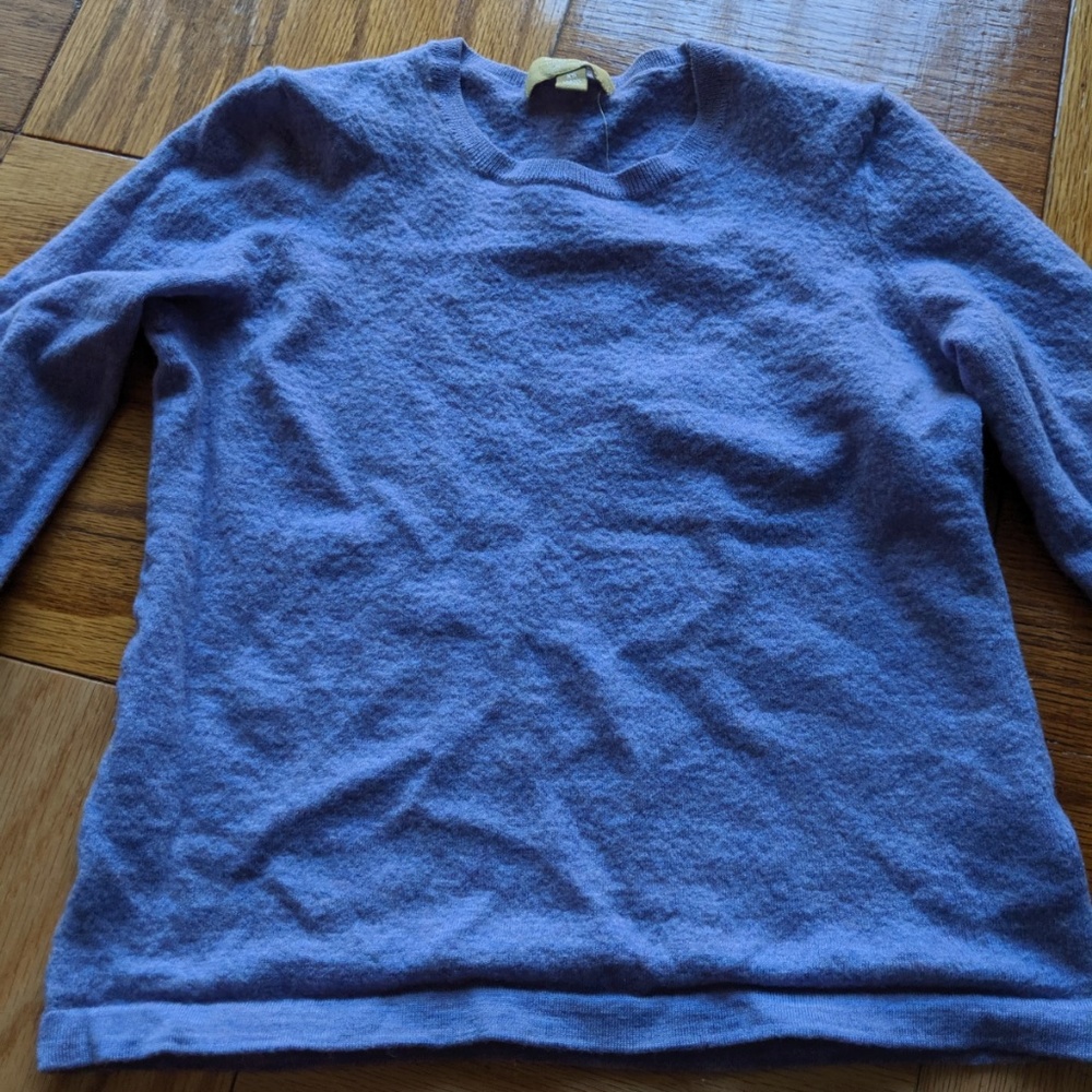 Merino wool purple sweater